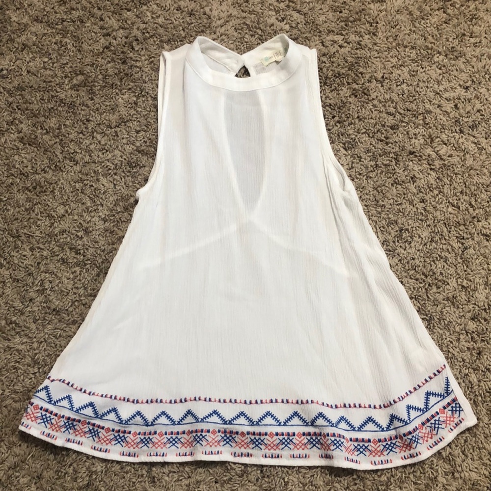 White tank top